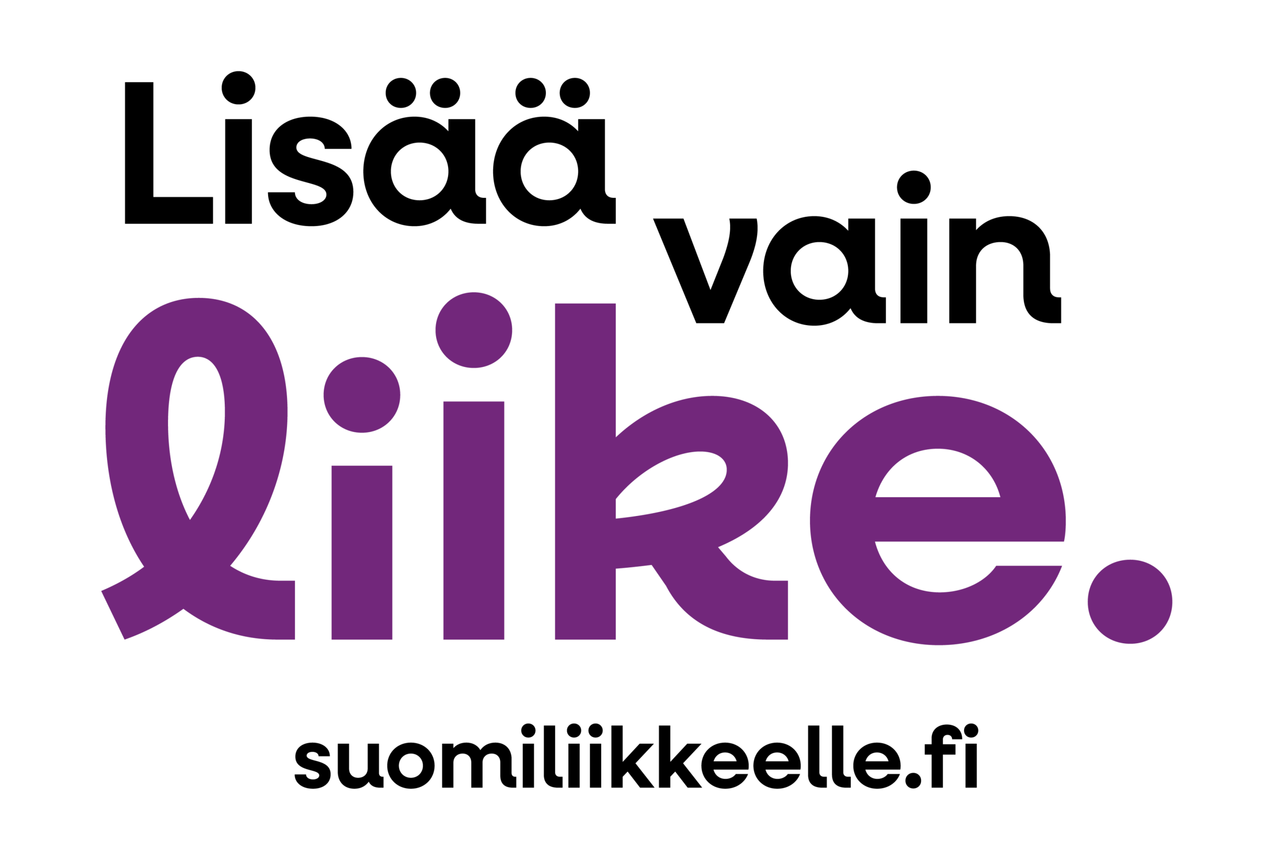 Kunnossa kassulle -hanke Lisää vain liike -logo