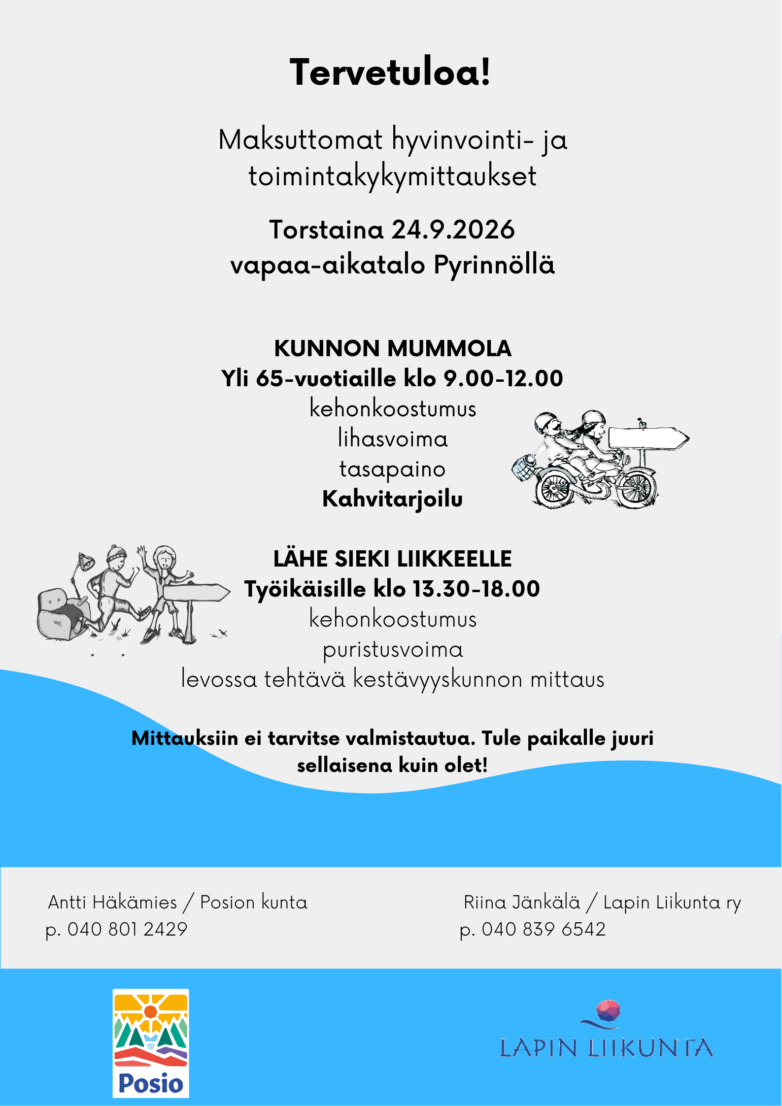 Kunnon Mummola & Lähe sieki liikkeelle -tapahtumat Posiolla